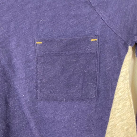 Anthropologie Little Yellow Button Mixed‎ Print Top Navy Patchwork Cottagecore - Picture 2 of 6